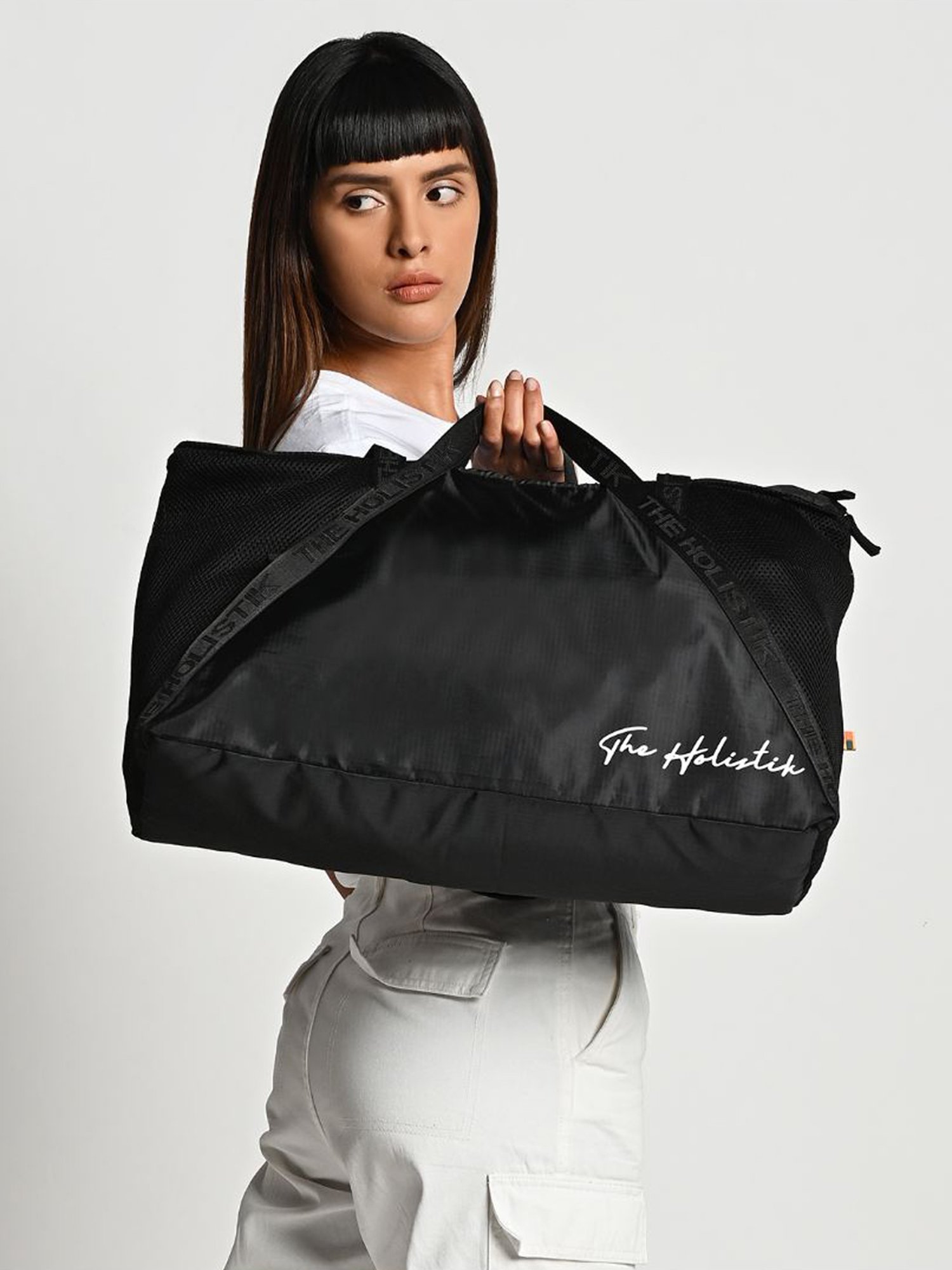 THE HOLISTIK Uptote Black Medium Shoulder Bag