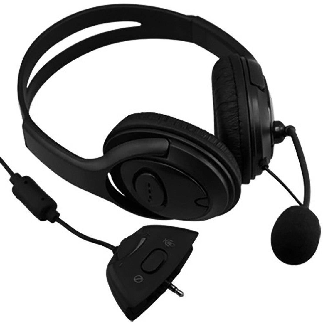 Marsnaska High Quality Protable Wired Gaming Chat dual Headset Headphone Microphone for xbox 360 computer Black