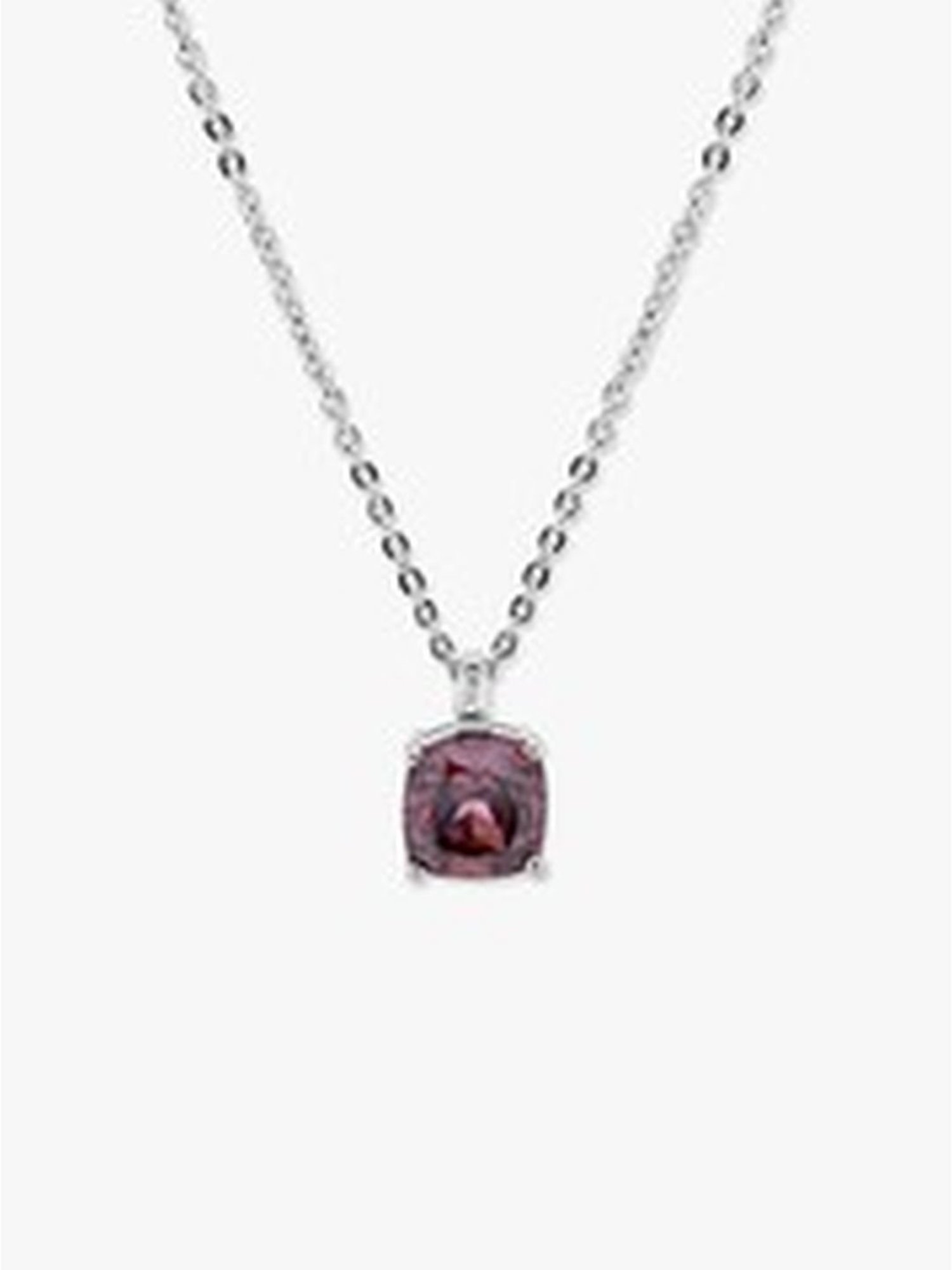 March by FableStreet 92.5 Sterling Silver Statement Cushion Cut Pendant for Women