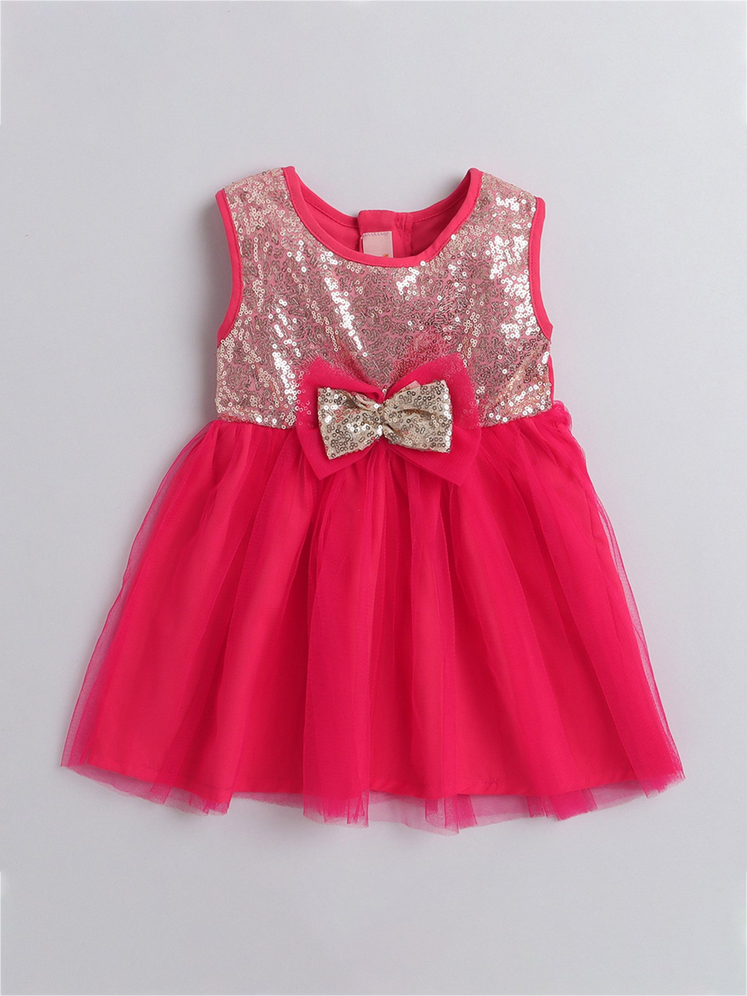 Pink Chick Kids Navy Solid Party Gowns