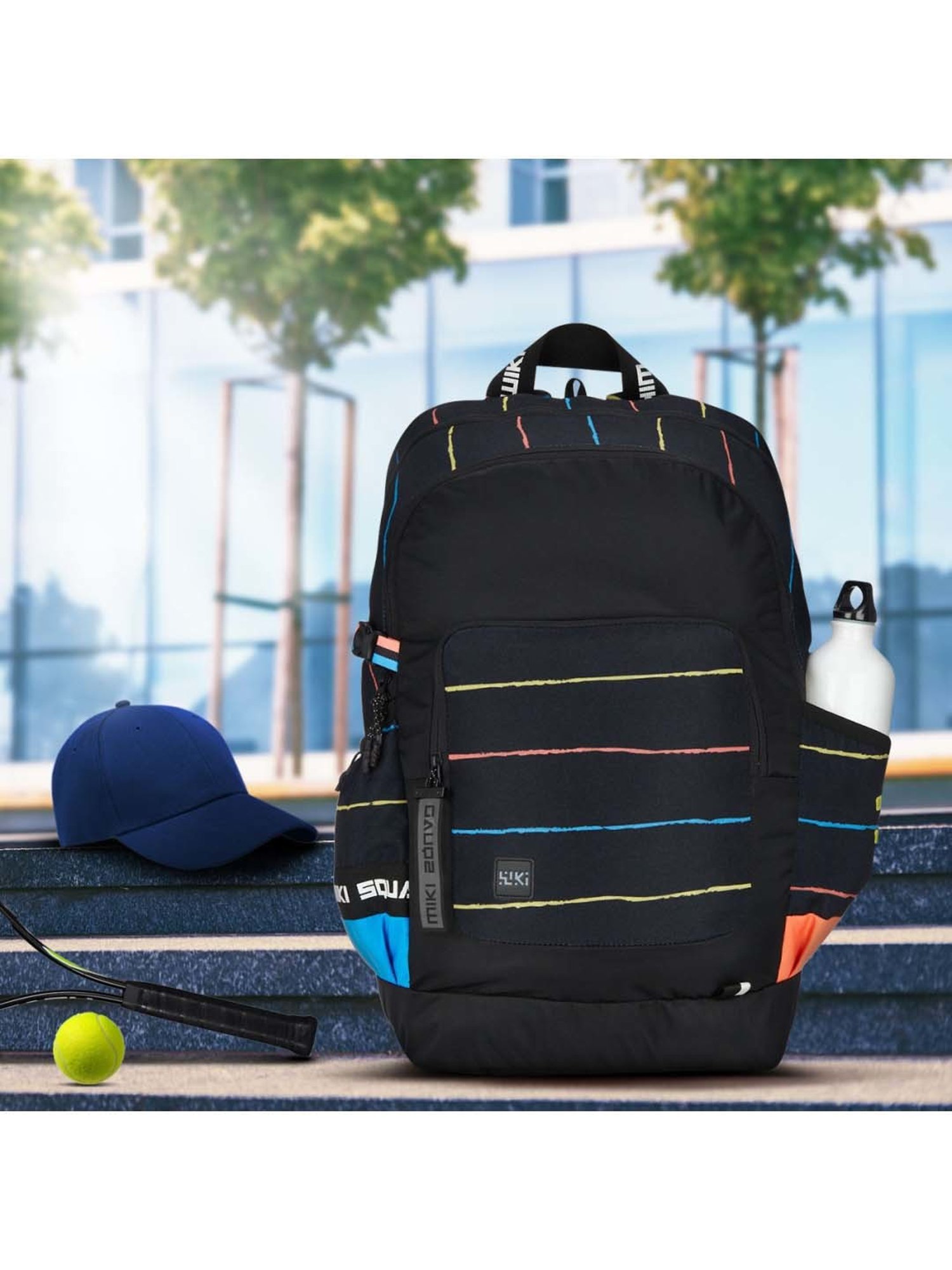 Wiki 40 Ltrs Black Medium Backpack