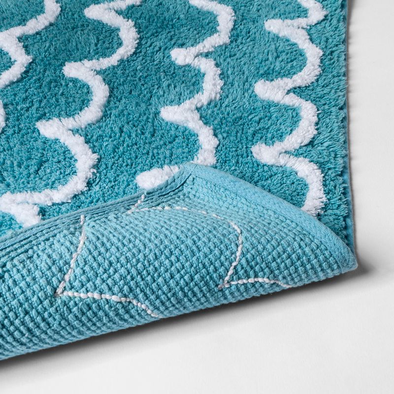 Shark Bath Mat Blue - Pillowfort™