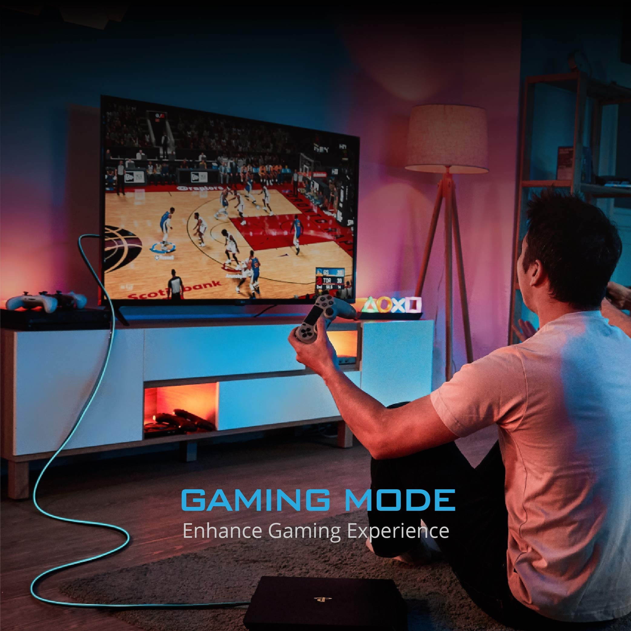 ARQUUS W73 The World's First Fiber Optics HDMI 2.0 Console Gaming RGB Light up 4K Cable 9ft DPL HDMI Certified&hellip;