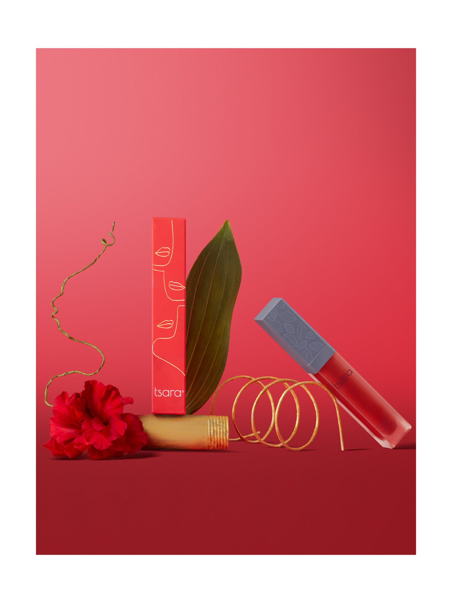 Tsara Cosmetics Organic Liquid Lipcolor Rush Hour Ruby - 7 gm