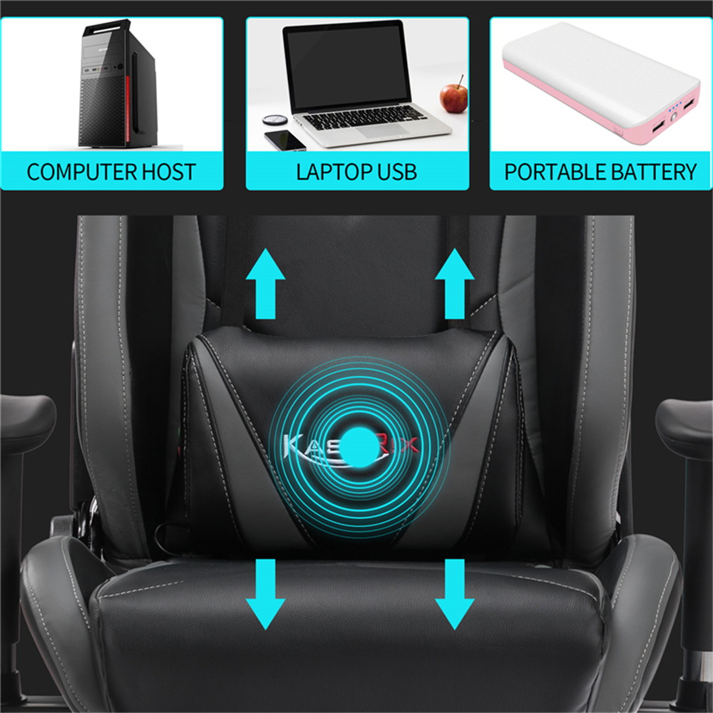 Kasorix Gaming Chair Racing Style Computer Chair with Footrest PU Leather Adjustable Gamer Chair with Headrest and Lumbar Support