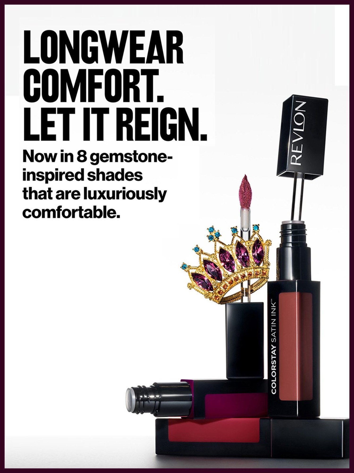 Revlon ColorStay Satin Ink Crown Jewels Liquid Lipstick Royal Amethyst - 5 ml