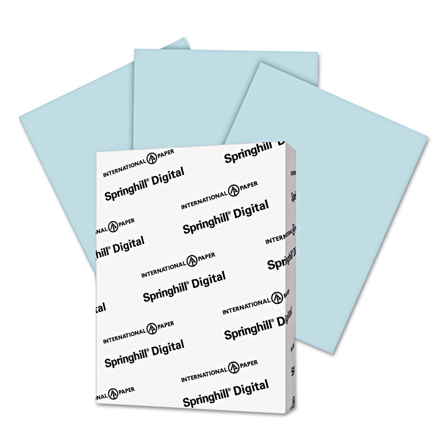 Springhill Digital Vellum Bristol Color Cover 67 lb 8 1/2 x 11 Blue 250 Sheets