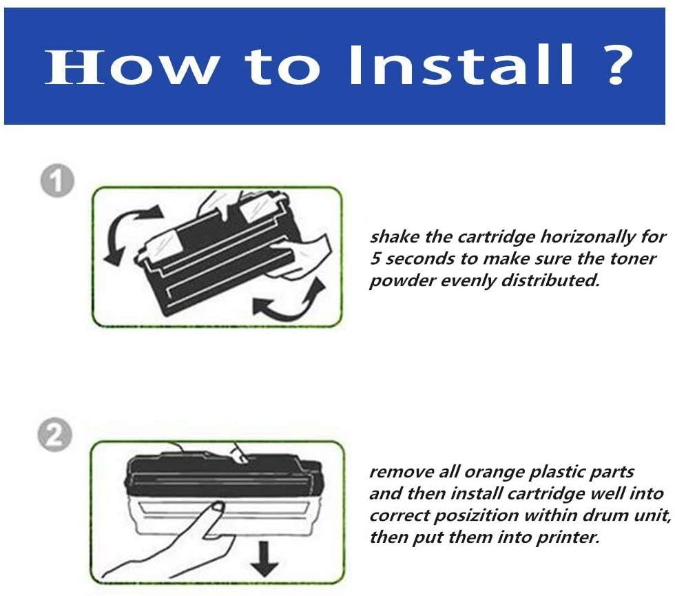 SuperInk 2 Pack Compatible for Brother DR360 Drum Unit TN360 Toner Cartridge (1 Drum,1 Toner) use in DCP-7030 DCP-7040 HL-2140 HL-2150N HL-2170W MFC-7340 MFC-7840W MFC-7440N MFC-7345N Printer