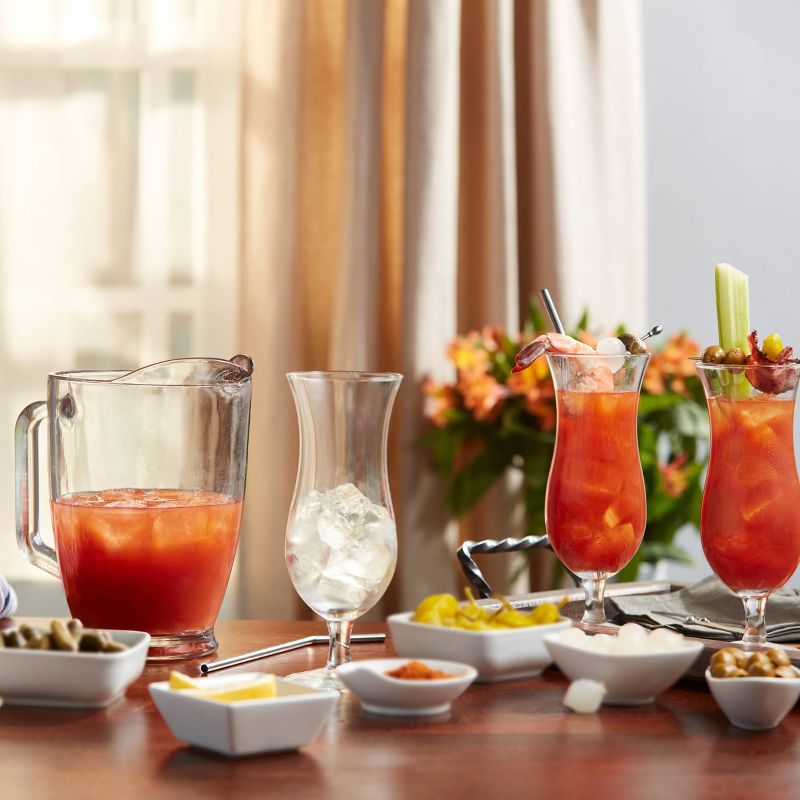 Libbey 5pc Glass Bloody Mary Beverage Server Set