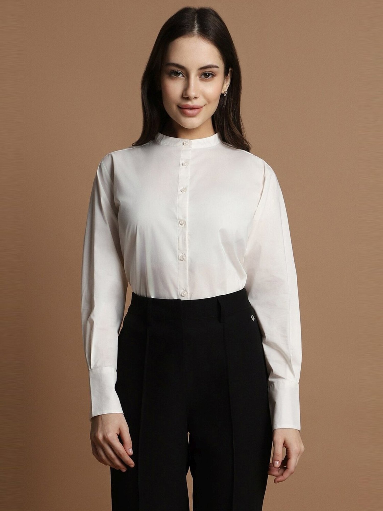 Allen Solly White Regular Fit Formal Shirt