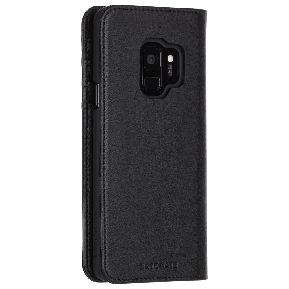 Case-Mate Wallet Folio Series Protective Case Cover for Galaxy S9 - Black