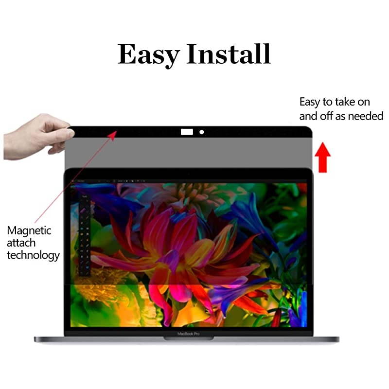 MacBook 12 Magnetic Privacy Screen Protector, Webcam Cover Slider - Compatible with MacBook 12 inch with Retina Display(Model A1534 - Late 2018 Models)
