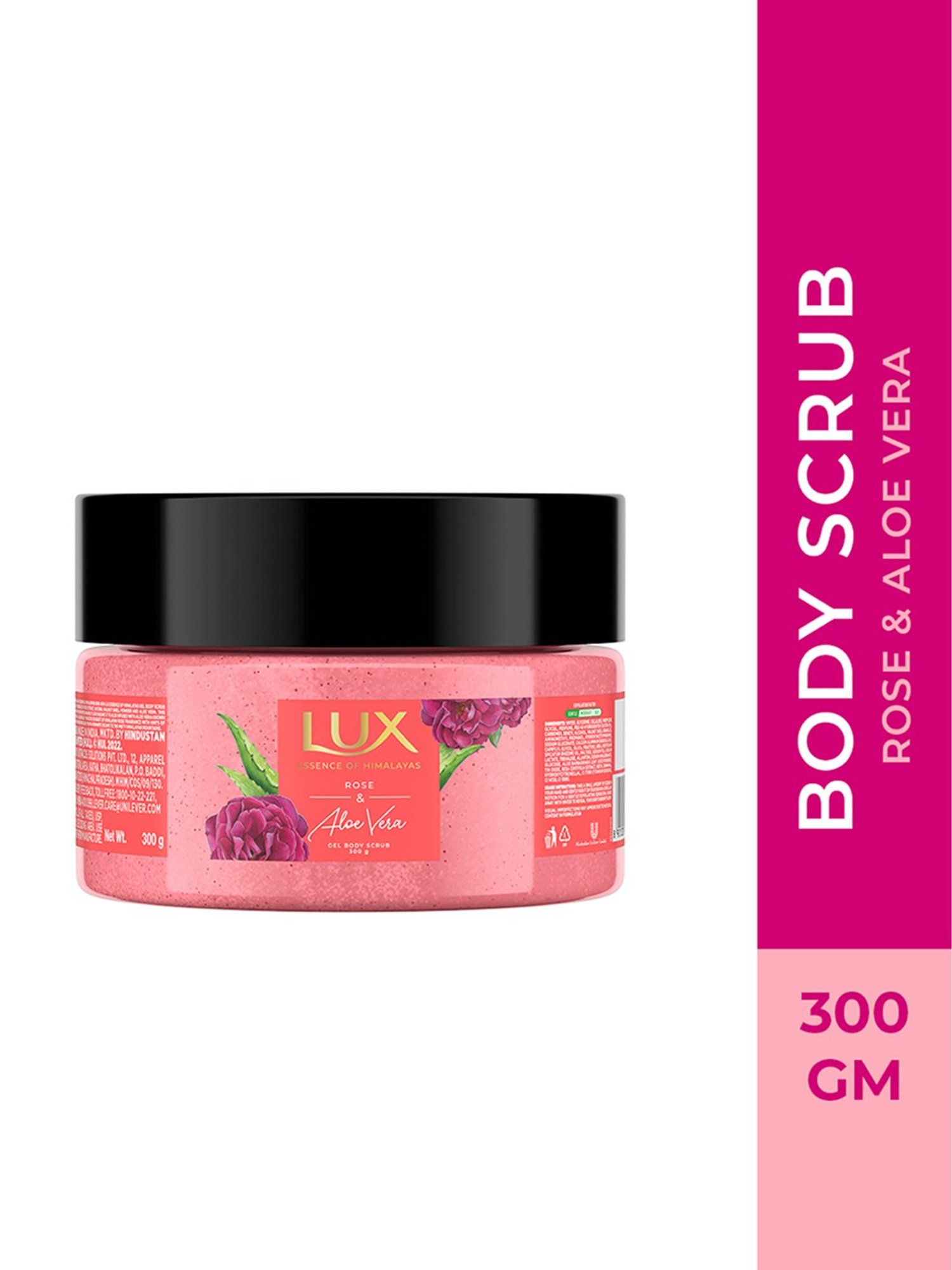 LUX Rose & Aloe Vera Gel Body Scrub - 300 gm