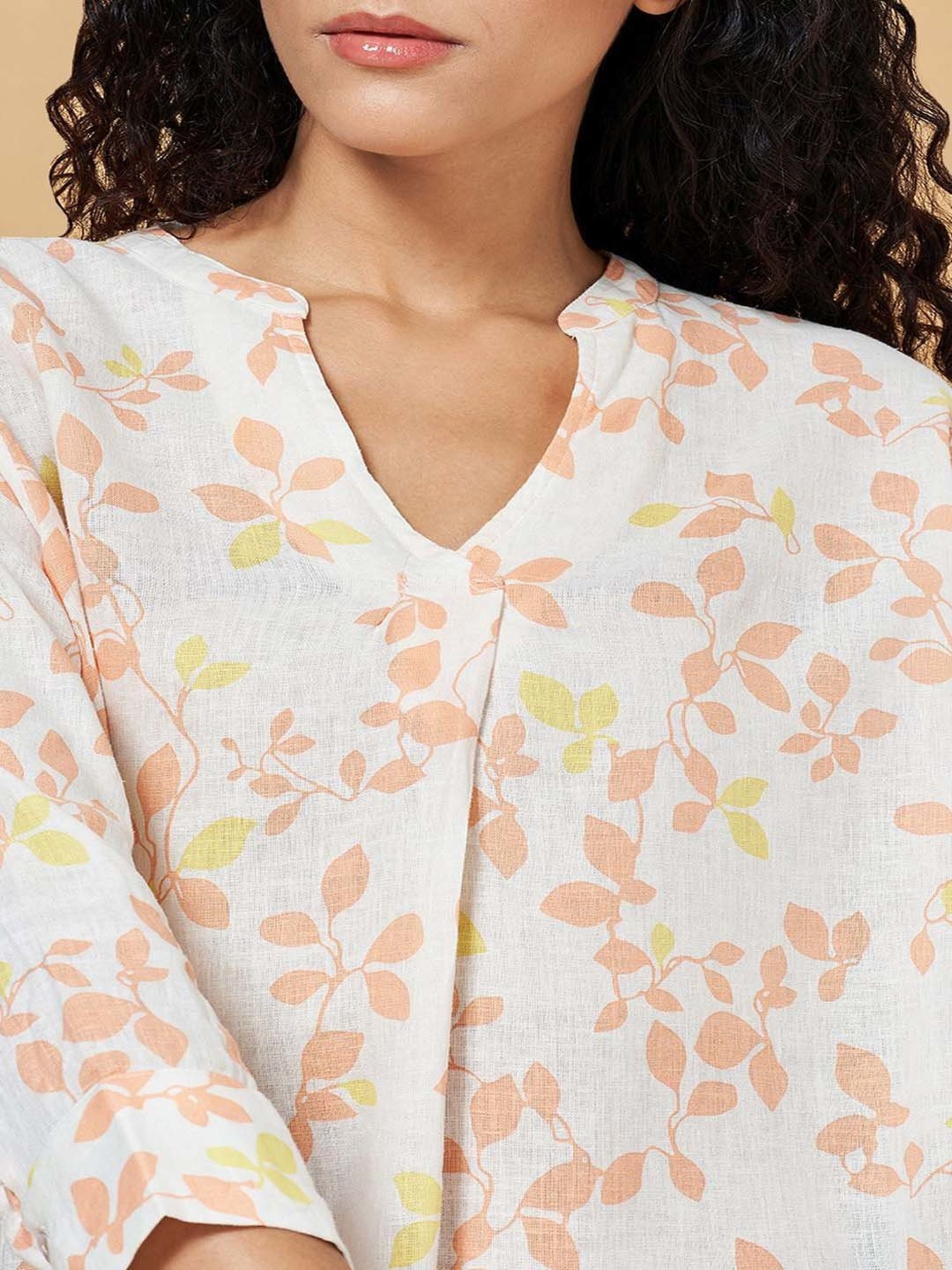 Annabelle by Pantaloons White Floral Print Top