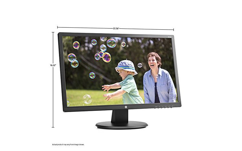 HP 24uh 24" Monitor Black - 1920 x 1080 Full HD TN display - 60 Hz refresh rate - 5 ms response time - 16:9 aspect ratio - LED Backlight technology