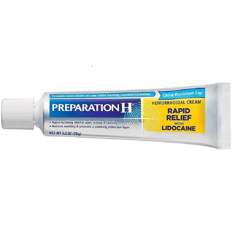 Preparation H Rapid Relief Hemorrhoid Symptom Treatment Cream with Lidocaine - 1oz