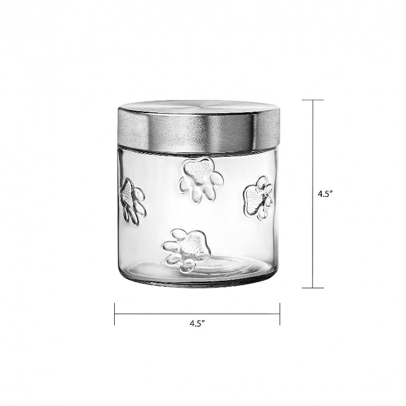 Amici Pet Maxwell Dog Glass Canister, Small, 28oz