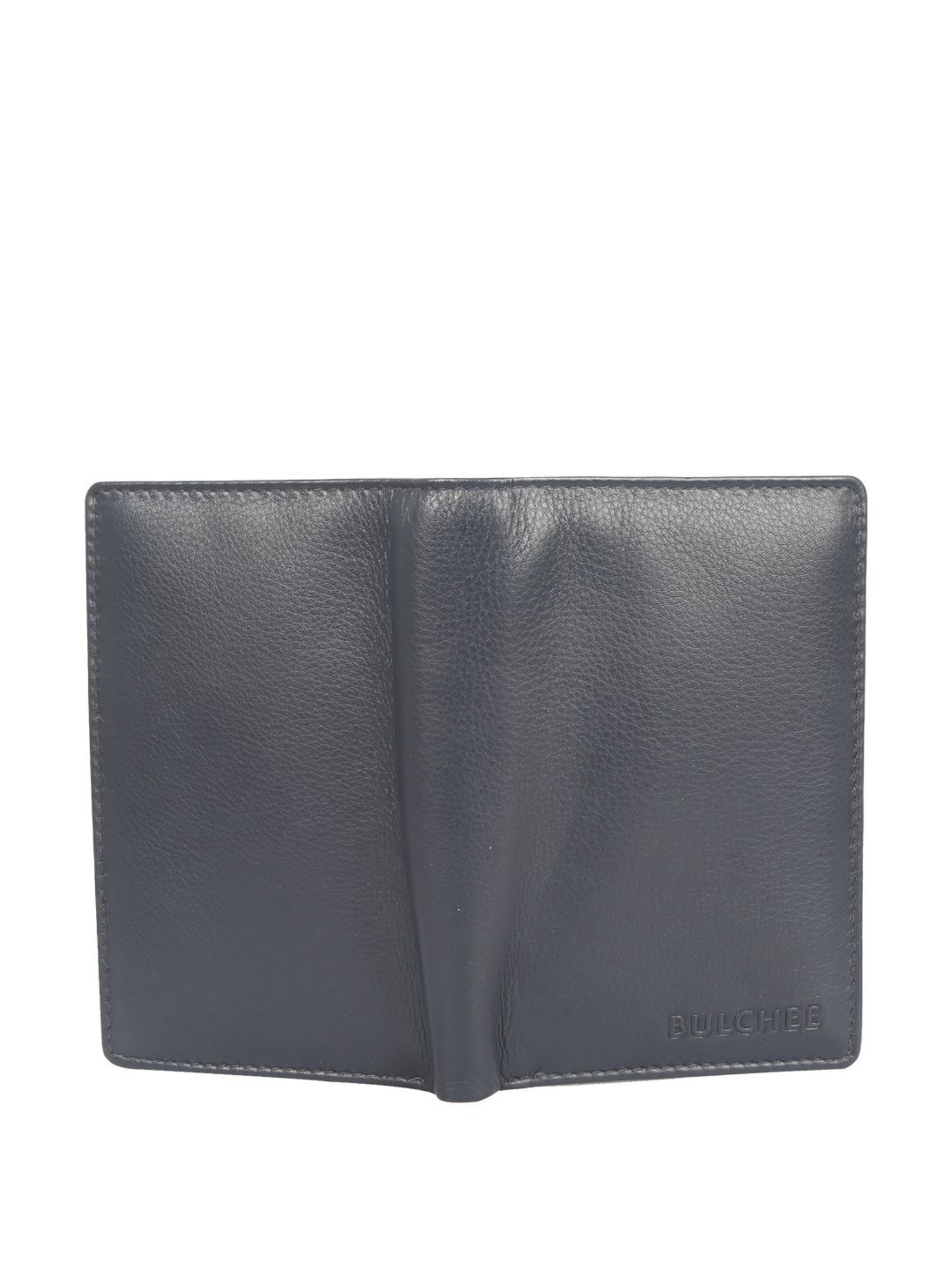 BULCHEE Navy Casual Leather Bi-Fold Wallet for men