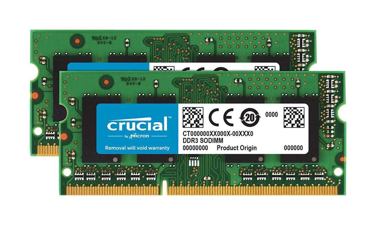 Crucial 8GB (2 x 4GB) 204-Pin DDR3 SO-DIMM DDR3L 1866 (PC3L 14900) Laptop Memory Model CT2KIT51264BF186DJ