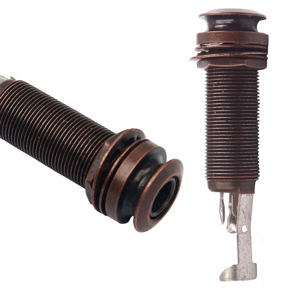 Guitar Bass End Pin Output Jack Mono or Stereo Applications Chrome