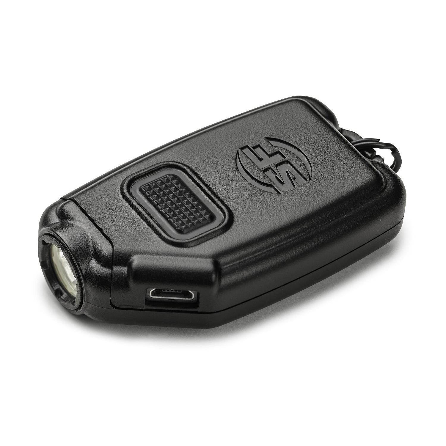 SureFire Sidekick 300-Lumen Ultra-Compact Triple-Output Keychain Light, Black