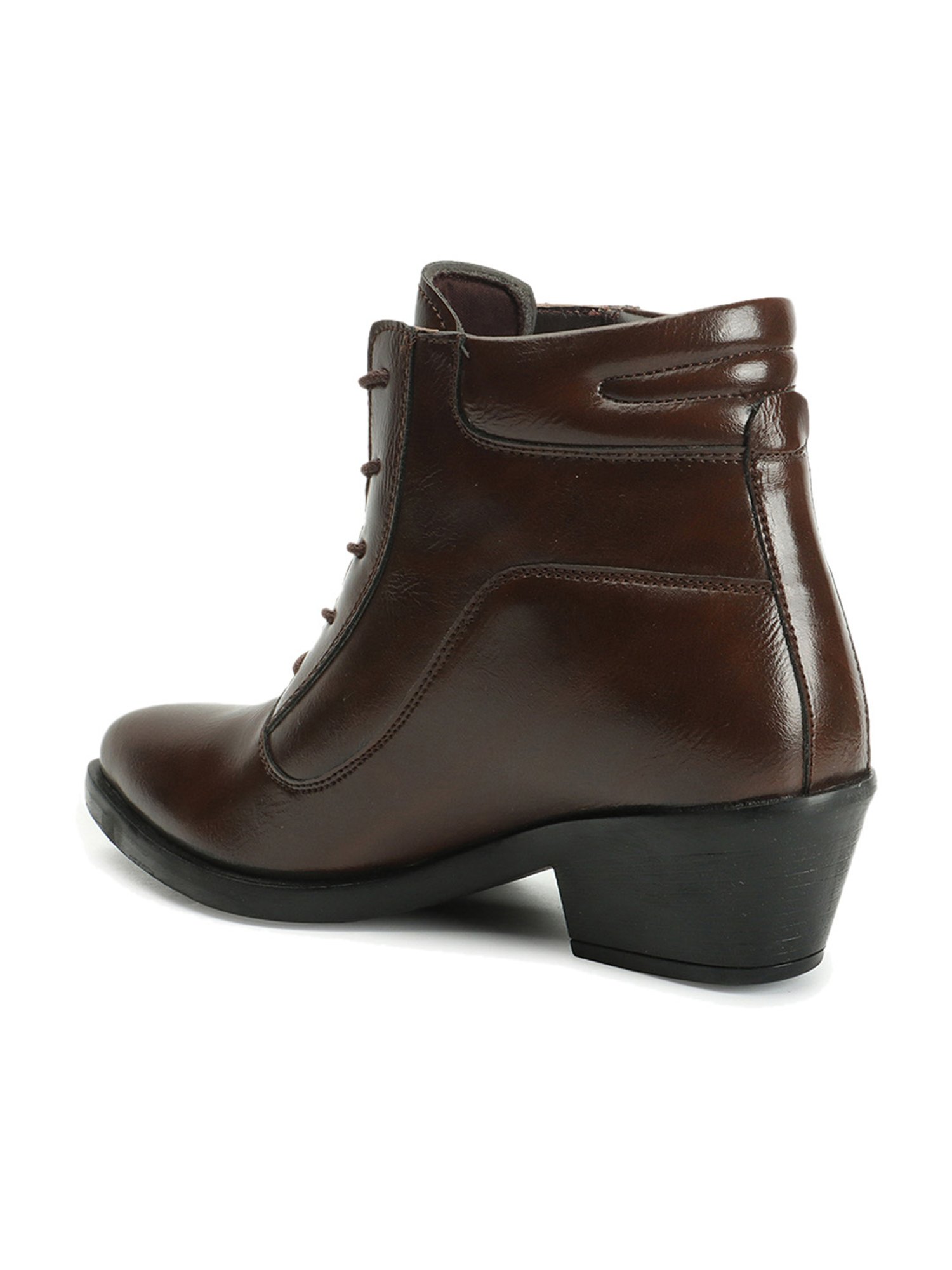 Elle Women's Brown Derby Boots