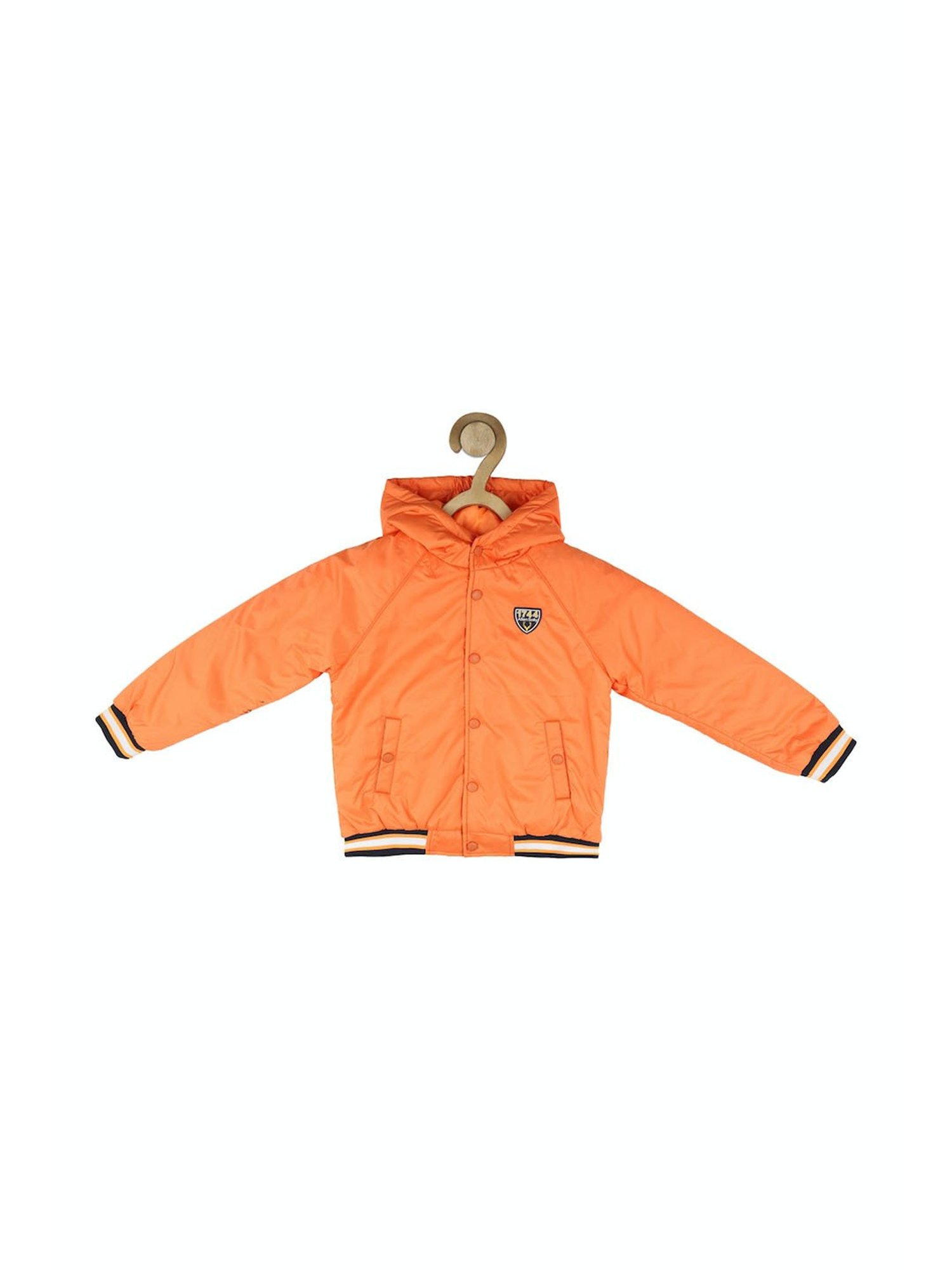Allen Solly Kids Orange Solid Full Sleeves Jacket