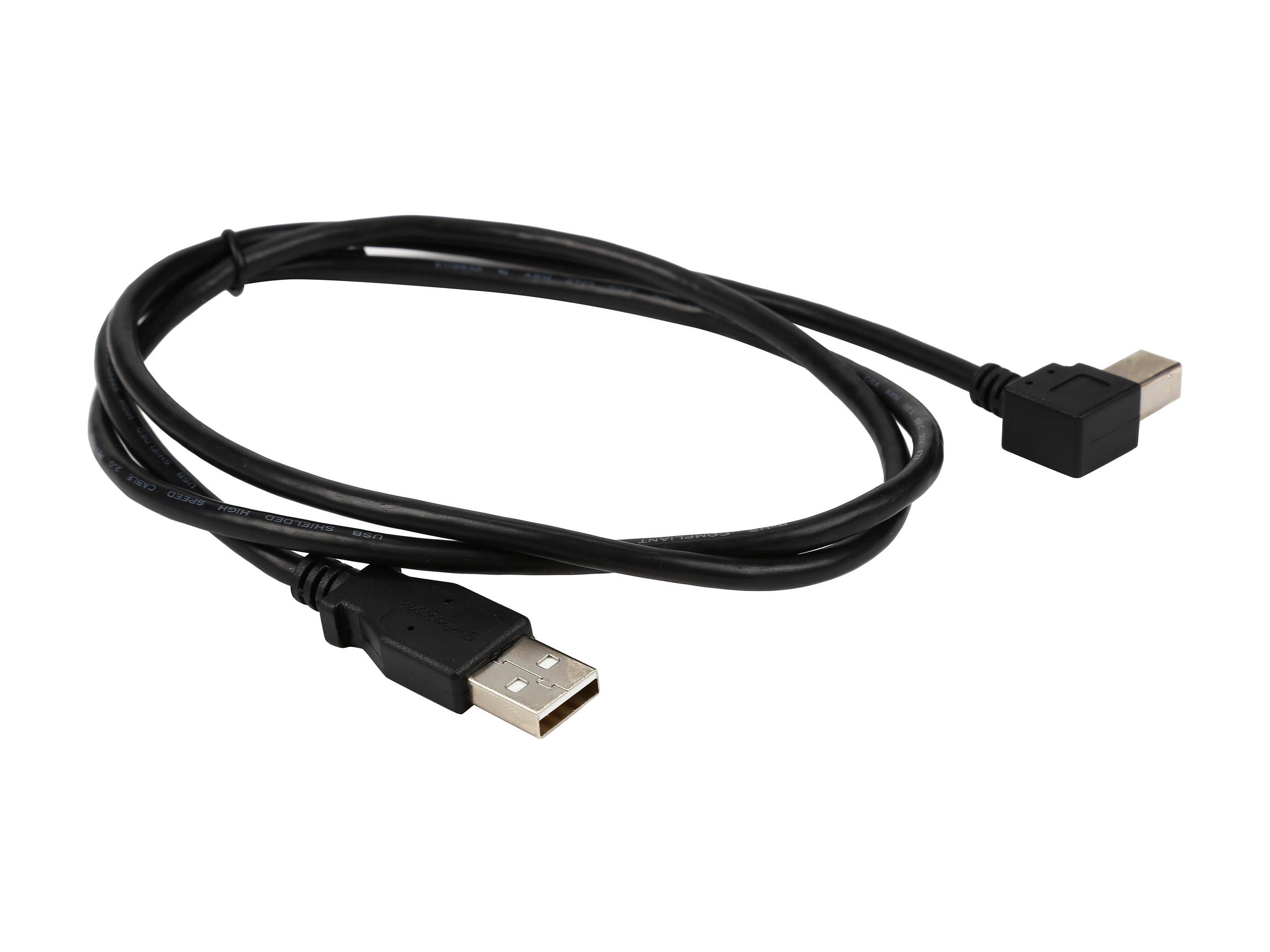 StarTech.com USBAB3ML USB 2.0 A to Left Angle B Cable - M/M