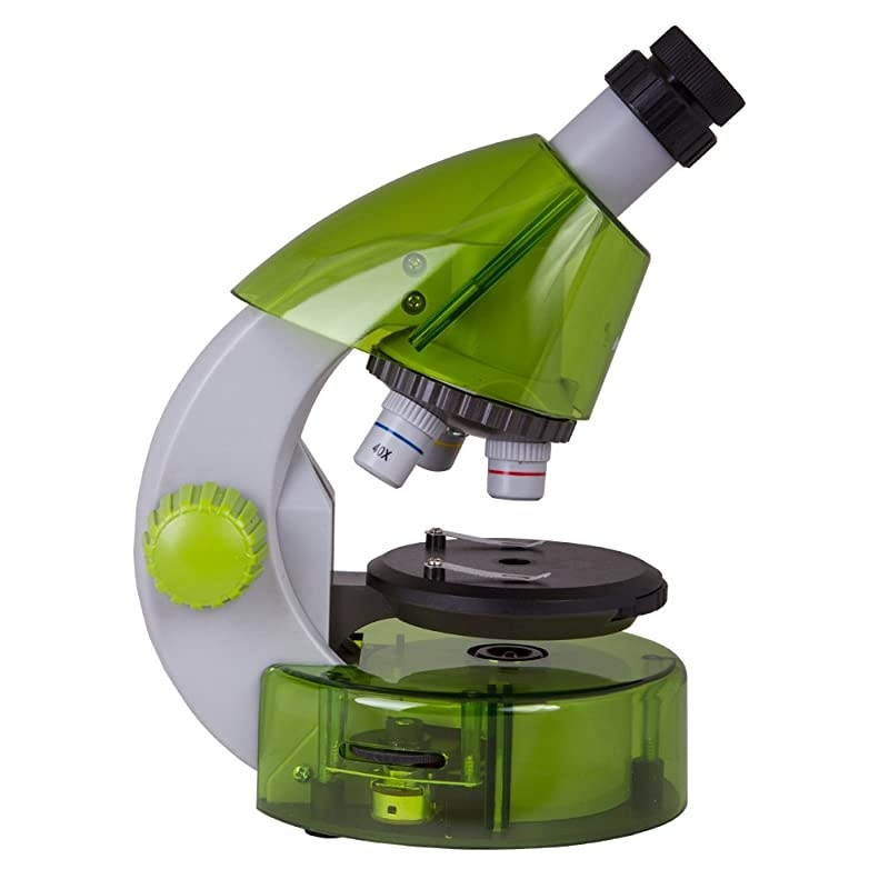 LabZZ M101 Lime Microscope for Kids with Experiment Kit &ndash; Choose Your Favorite Color
