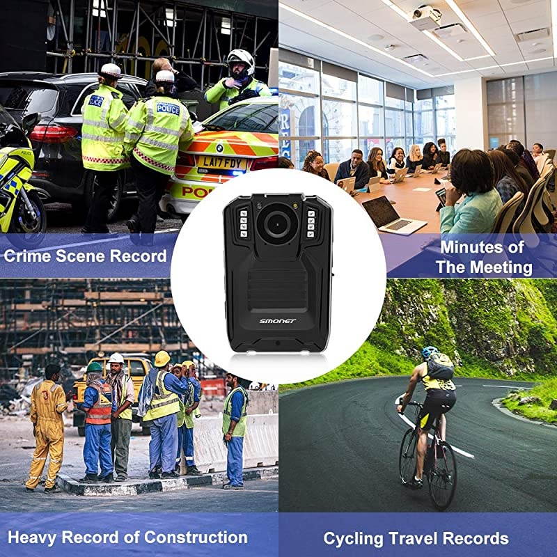 1296P Body Camera with Audio, Multifunctional Police Body Cameras for Law Enforcement,Security Guard Body Camera,Waterproof Body Worn Camera with Night Vision,2 Inch Display Video(32GB)