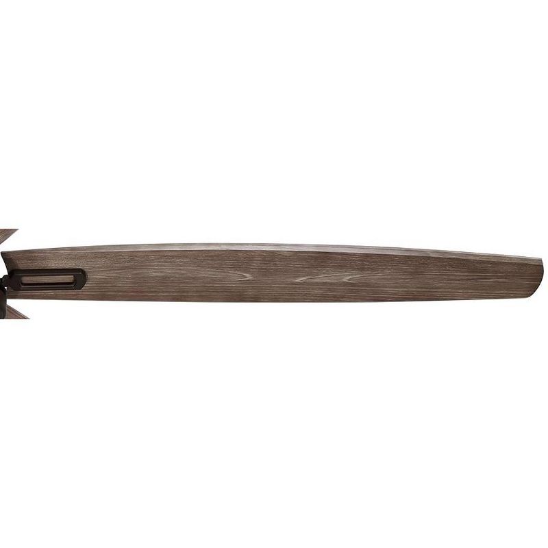 72" Casa Vieja Rustic Outdoor Ceiling Fan with Light LED Remote Control Bronze Frosted Opal Glass Wet Rated for Patio Porch