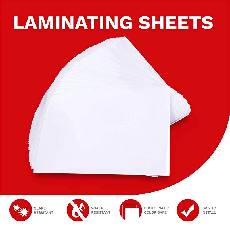 Self-Adhesive Laminating Sheets, 9 x 12 Inches (50-Pack), 4.76 Thickness