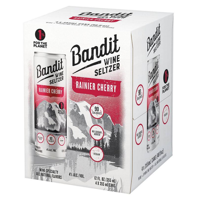 Bandit Rainier Cherry Wine Seltzer - 4pk/355ml Cans