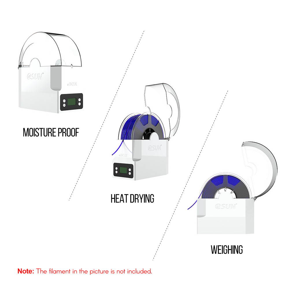 eSUN eBOX 3D Printing Filament Box Filament Storage Holder Keeping Filament Dry Measuring Filament Weight