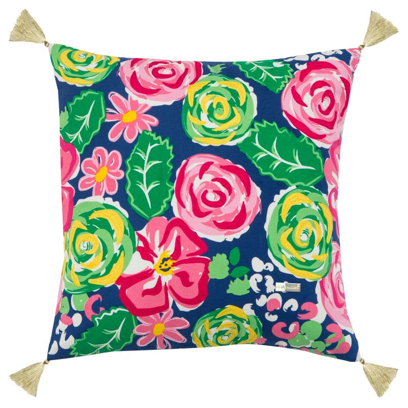 Simply Southern Floral Throw Pillow Pink - Rizzy Home