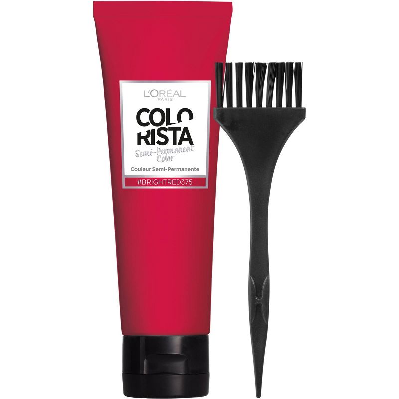 L'Oreal Paris Colorista Semi-Permanent Hair Color - Light Bleached Blondes - Bright Red - 1 kit