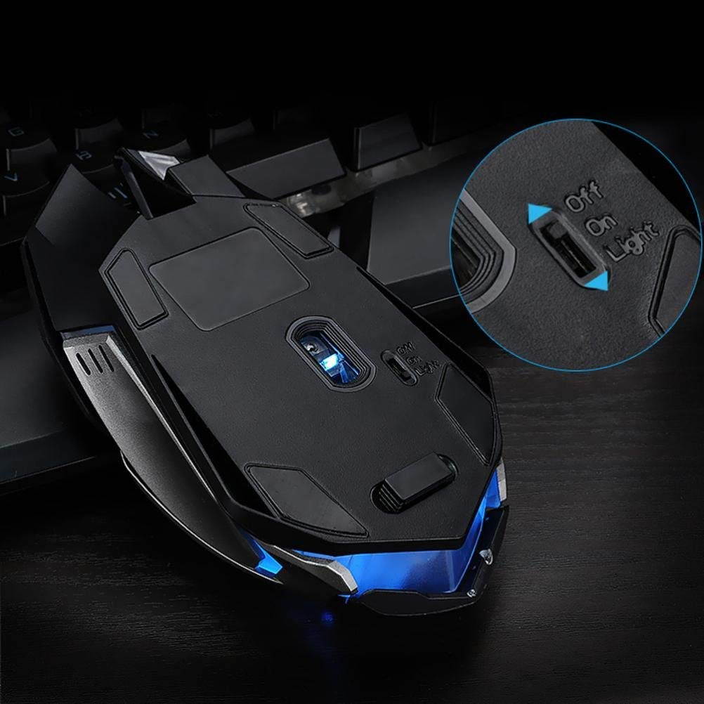 Zgeer Rechargeable Z7 Wireless Silent LED Backlit USB Optical Ergonomic Gaming Mouse