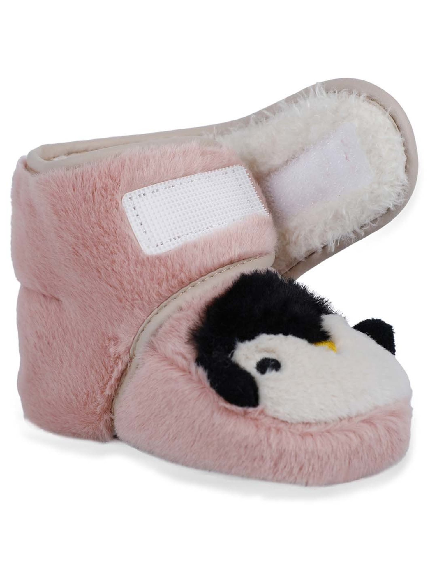 Baby Moo Kids Pink & Black Casual Booties