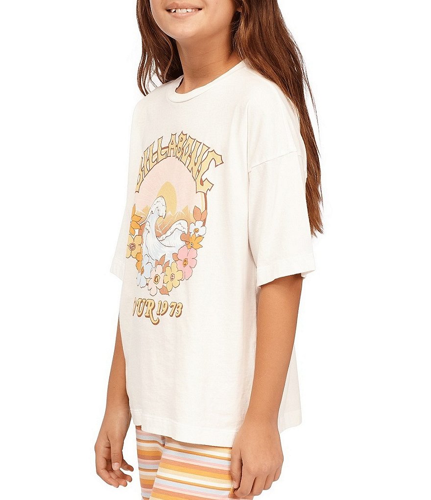 Billabong Little/Girls Girls 4-12 Short-Sleeve Classic Surf Oversized Tee