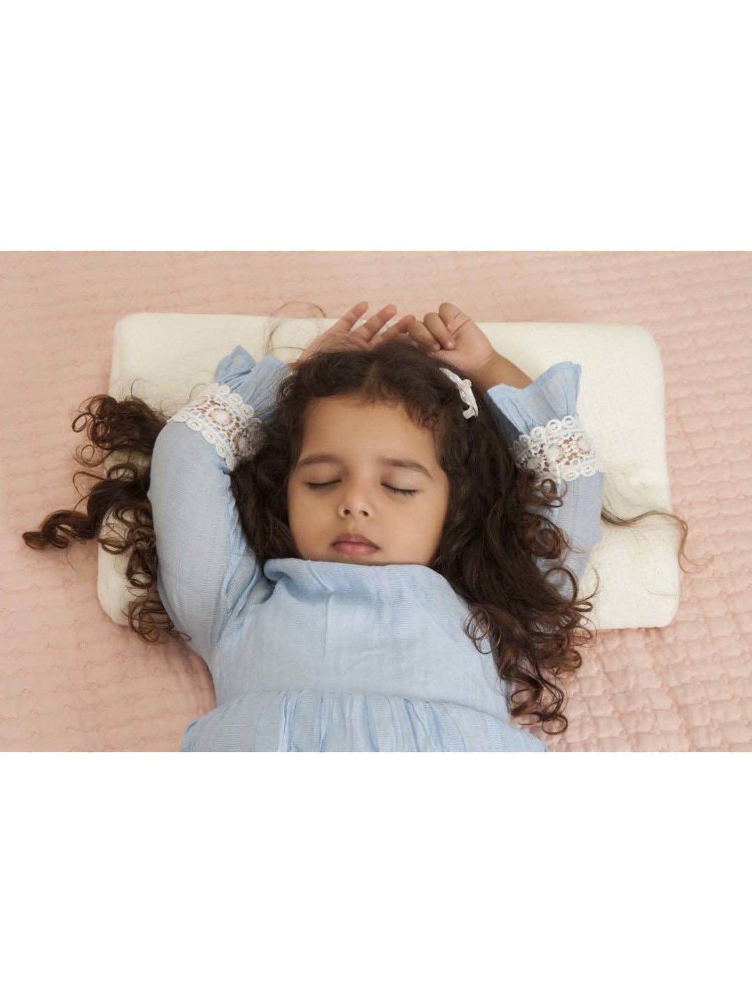 The White Willow White Cervical Contour Kids Pillow - Set of 1