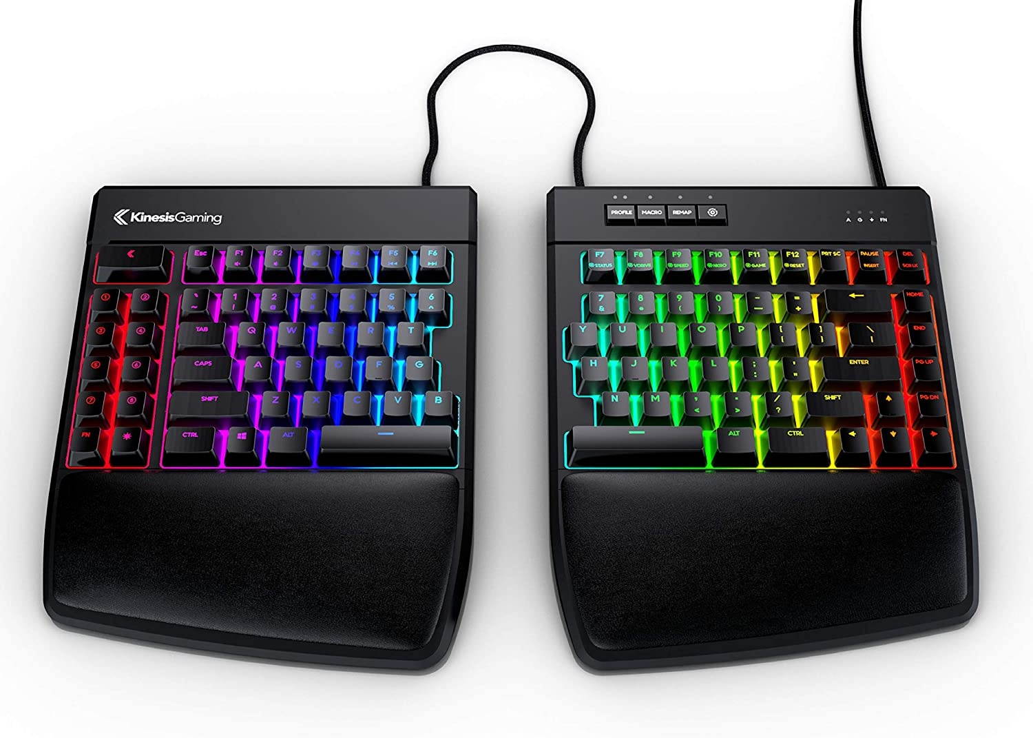 KINESIS Gaming Freestyle Edge RGB Split Mechanical Keyboard (MX Blue)