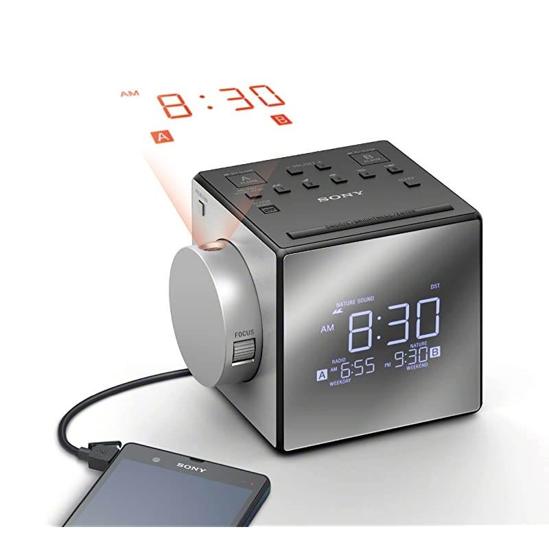ICFC1PJ Alarm Clock Radio,Black