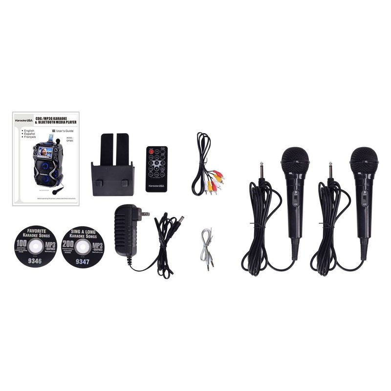 Karaoke USA Portable Professional Bluetooth CDG/MP3G Karaoke Machine (GF920)
