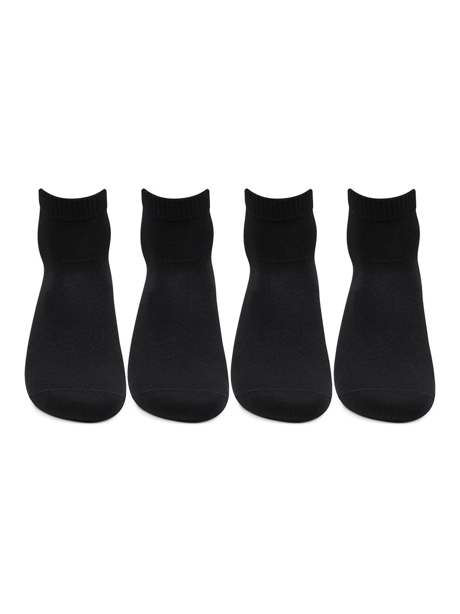 Bonjour Black Socks - Pack of 4