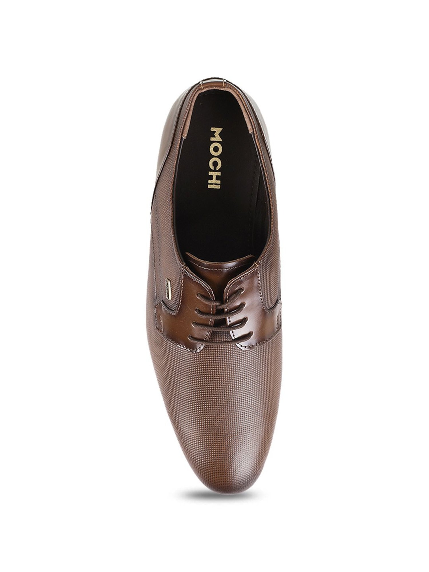 Mochi Men's Brown Shoe Lace-up