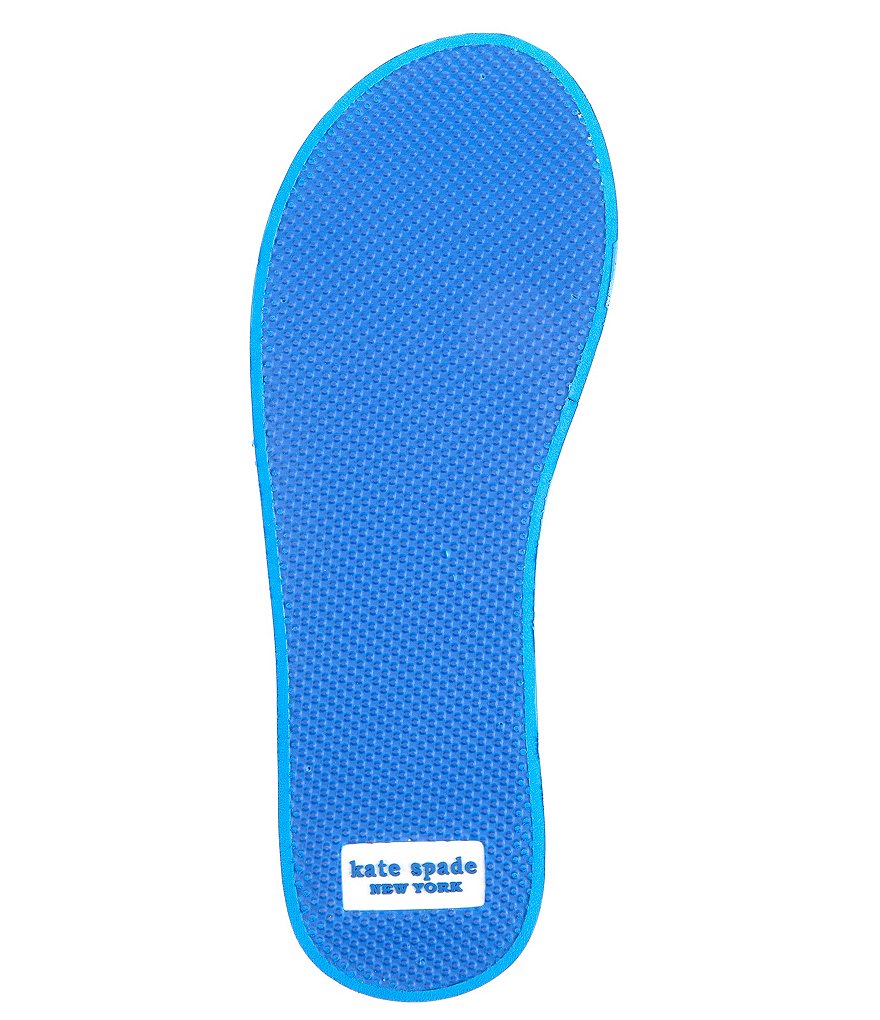 kate spade new york Rio Clear Strap Beach Scene Printed Footbed Platform Flip Flops