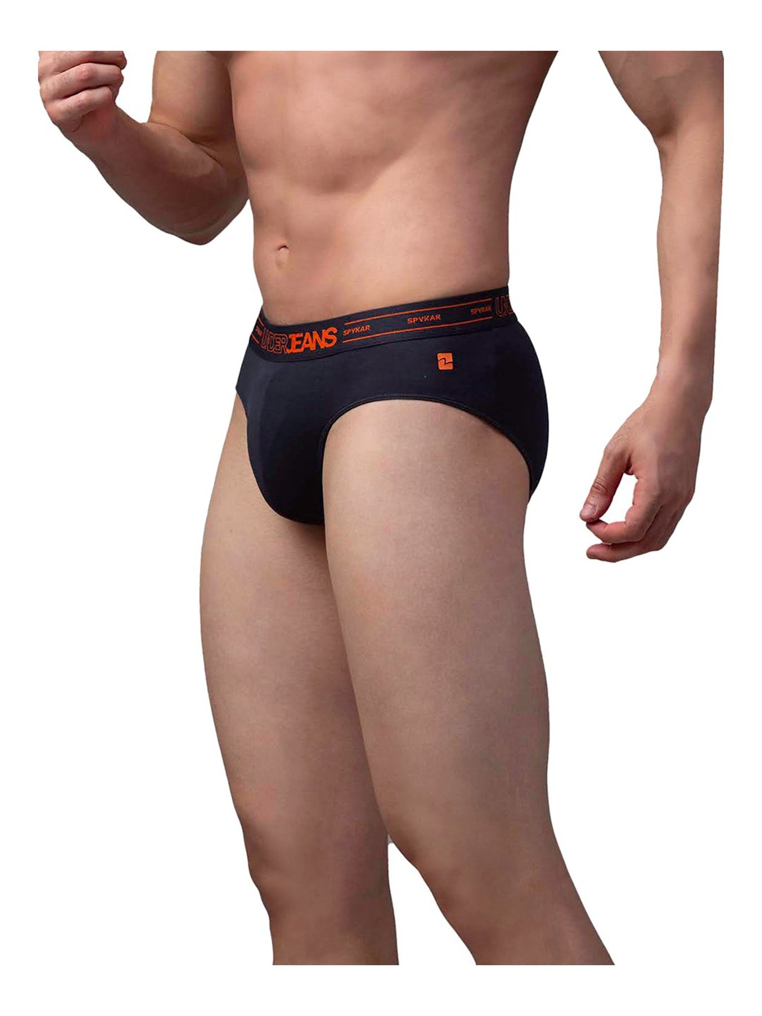 UnderJeans by Spykar Dark Blue Briefs