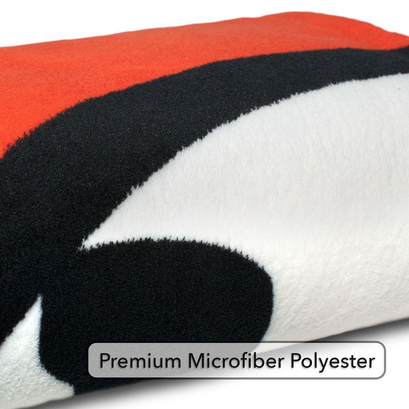 Just Funky Dragon Ball Z Custom Goku Symbol Lightweight Fleece Blanket | 45 x 60 Inches