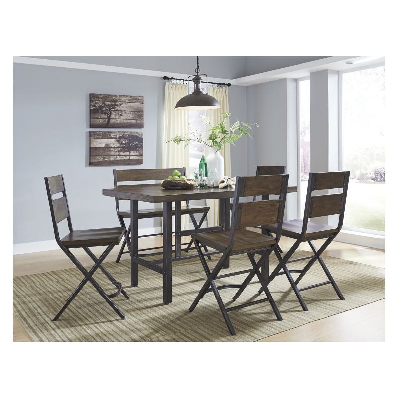 Set of 2 24" Kavara Counter Height Barstools Metal Acorn - Signature Design by Ashley