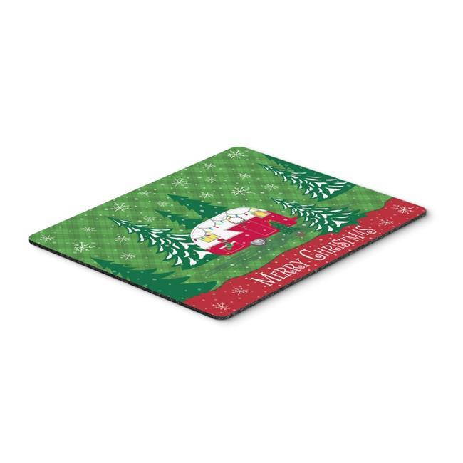 Christmas Vintage Glamping Trailer Mouse Pad, Hot Pad or Trivet VHA3018MP